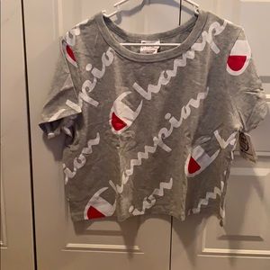 New with tags grey crop top